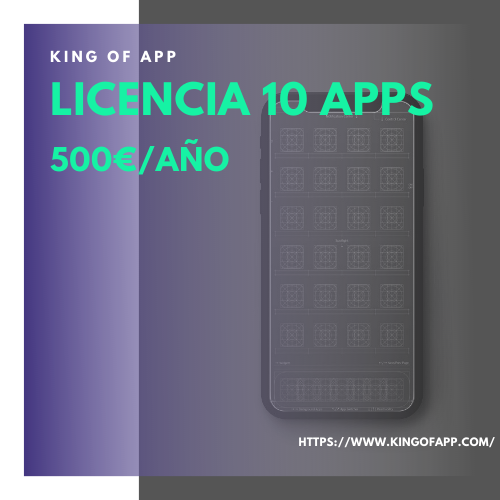 Licencia para crear diez apps