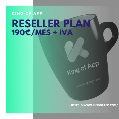 Licencia mensual para crear apps ilimitadas - Reseller Plan España