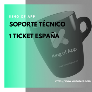 1 Ticket de soporte técnico España
